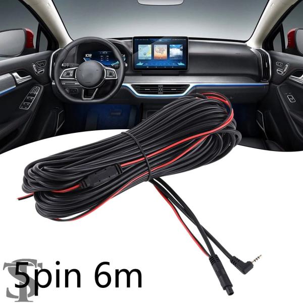 並行輸入品 6M 車用DVR バックビューカメラ 2.5MM 延長ケーブル 5ピンコードワイヤー 車...
