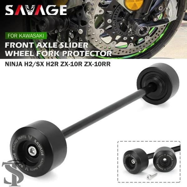 並行輸入品 カワサキニンジャ H2/SX/R ZX10R ZX10RR フロントアクスルスライダーバ...