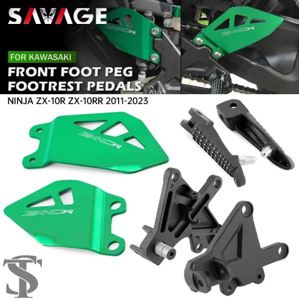 並行輸入品 ZX10R フロントフットペグフットレストペダルブラケットカワサキニンジャ ZX-10R...