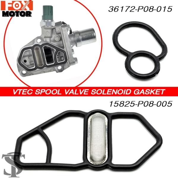 並行輸入品 上部 + アンダー VTEC スプールバルブ電磁ガスケットキットホンダシビック GSR ...