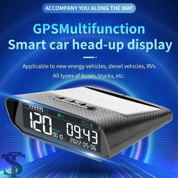 並行輸入品 GPS 多機能スマートヘッドアップディスプレイ HUD 液晶 GPS スピードメーターラ...