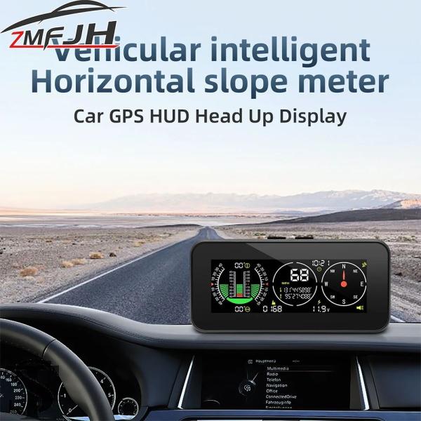 並行輸入品 ヘッドアップディスプレイデジタル傾斜計 GPS 傾斜計スピード超過警報コンパス時間電圧高...