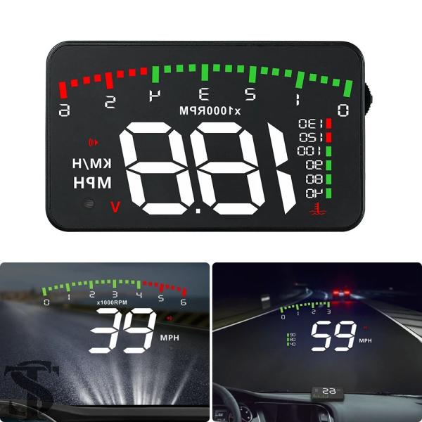 並行輸入品 A900 自動 HUD ディスプレイカープロジェクターアラーム EOBD OBD2 ヘッ...