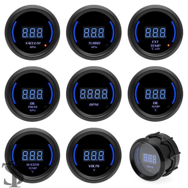 並行輸入品 スモークレンズ 2 インチ52 MMゲージガソリン自動車水/油温度ゲージタコメーターオイ...