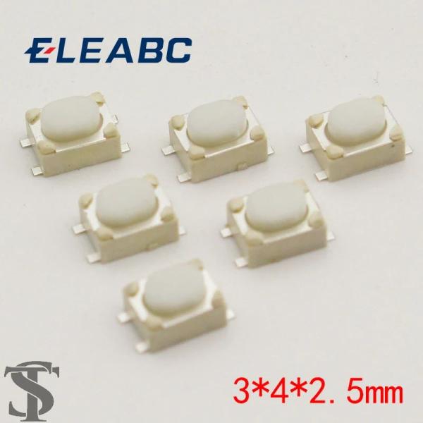 並行輸入品 50 ピース/ロット SMT 3 4 2.5 MM 4PIN 触覚タクトプッシュボタンマ...