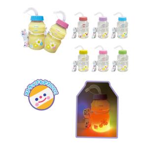 光るボトル 光るピカピカ哺乳瓶ボトル持ち手つき 6個セット sy4433