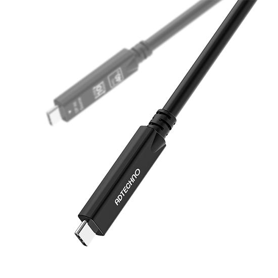 エーディテクノ AUC2-015M DP Alt &amp; 10G対応 光ファイバUSB-Cケーブル 15...