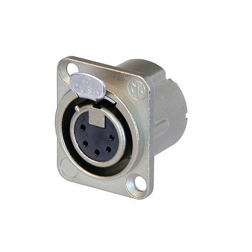 ノイトリック NC5FD-LX XLRタイプメス型5ピンレセプタクルコネクター DLXシリーズ シル...