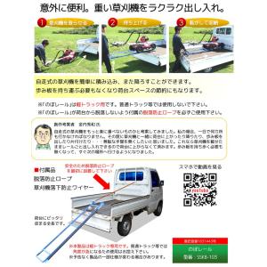 アイディア農機具 法面草刈機用 軽トラ用昇降レ...の詳細画像1