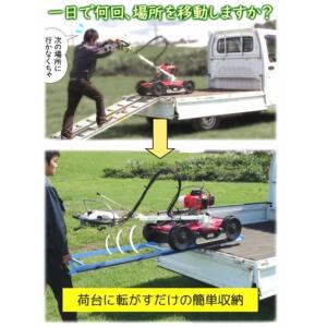 アイディア農機具 法面草刈機用 軽トラ用昇降レ...の詳細画像3
