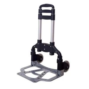 折り畳み式 コンパクトキャリーカート(黒)静音型の商品画像