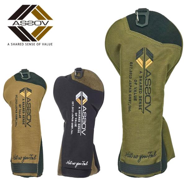 AS2OV GOLF アッソブゴルフ ドライバーカバー ゴルフシリーズ CORDURA FINE T...