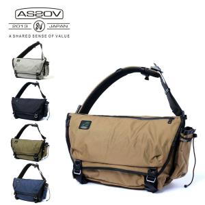 AS2OV アッソブ STANDARD SERIES MESSENGER ショルダーバッグ 斜め掛け ユニセックス 防水 撥水 大容量 自転車 akz044 UNBY 152318｜東西南北屋