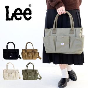 リー  Lee ファスナー付きトートバッグ 2WAY 大容量 320-1181 帆布 キャンバス ショルダーバッグ ハンドバッグ   カジュアル 正規品｜touzaiyamakaban