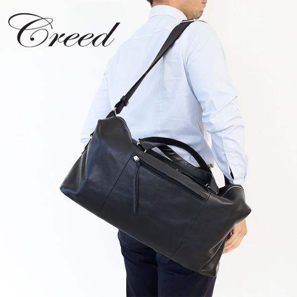 クリード 2WAYボストンバッグ 371c786 Creed WVC 本革 ゴルフバッグ レザーボス...