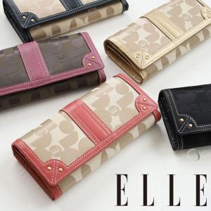 エル ELLE 長財布 シェリール2 5435602 新品番5430102 かぶせ フラップ 小銭入れ付き 正規品 akz015｜東西南北屋