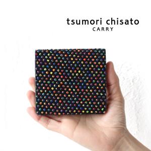 ツモリチサト 二つ折り ミニ財布 tsumori chisato CARRY イリュージョン 57234 ツモリチサト キャリー 本革 コンパクト