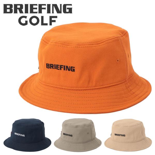 ブリーフィング ゴルフ ロゴ ハット バケットハット バケハ  帽子 BRIEFING GOLF M...