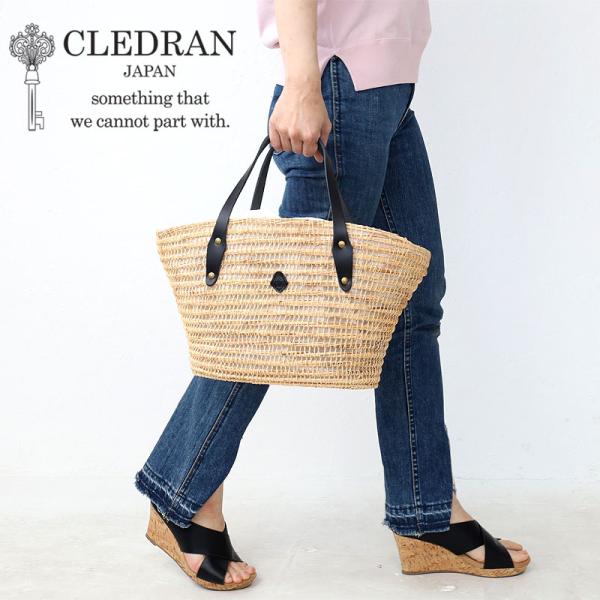 クレドラン CLEDRAN  かごバッグ  HAND&amp;WORKS PALM FIBER BASKET...