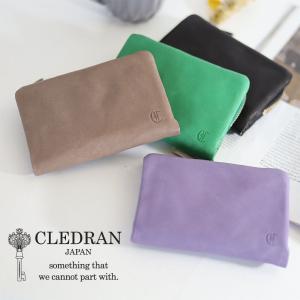 クレドラン CLEDRAN RON WALLET 折財布 cl3686  akz016 ロン ウォレット   日本製 二つ折り財布 レザー 正規品｜東西南北屋