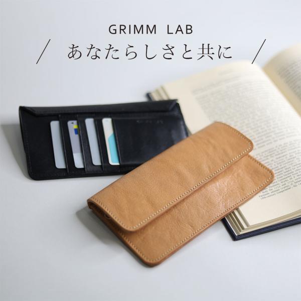 GRIMM LAB スリム 長財布 フラグメントケース カード グリムラボ gl-00011 本革 ...