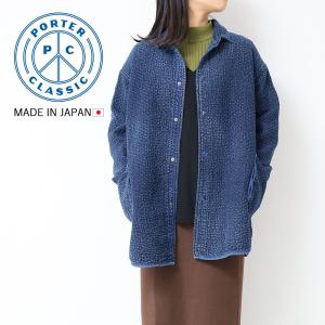 ポータークラシック NEW SASHIKO SHIRT JACKET ニュー刺し子シャツジャケット PC-059-2601 PORTER CLASSIC 正規品｜touzaiyamakaban