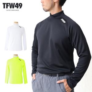 TFW49 ティーエフダブリュー モックネック メンズ 半袖 SIDE ZIP HALF