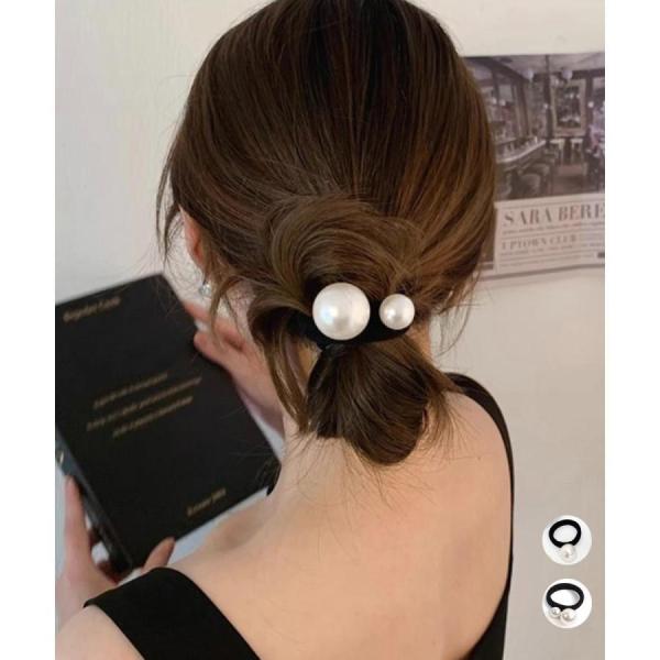 パールヘアゴム 韓国風 ヘアアクセサリー