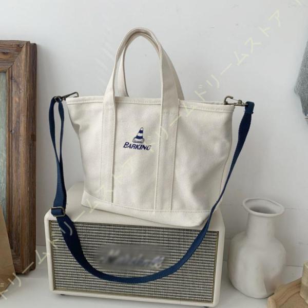 トートバッグ ショルダーバッグ レディース 小さめ 手提げ 斜め掛け 軽量 キャンバス ファスナー付...