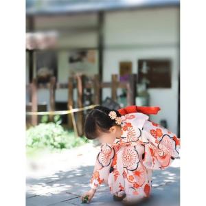 浴衣 子供 キッズ 女の子 浴衣ドレスセット ...の詳細画像3