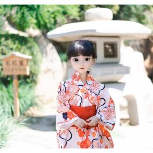 浴衣 子供 キッズ 女の子 浴衣ドレスセット ...の詳細画像4