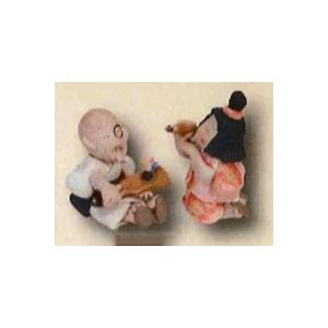 手作りの陶人形 一休さん 土鍋 縁起 癒し 美濃焼人形 細川智晴作