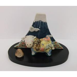 縁起物 干支戌 マルティグラス招福戊戌 玻璃 金運 開運 幸運 正月飾り