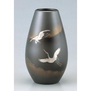高岡銅器 銅製花瓶 鳳祥 小鳥 12号 美術工芸品 記念品 花活