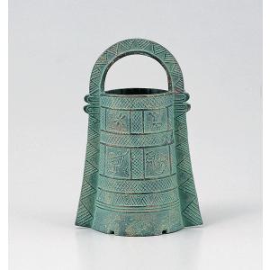 高岡銅器 銅製花瓶 鳳祥 鳳凰 12号 美術工芸品 記念品 花活 : 日本もの