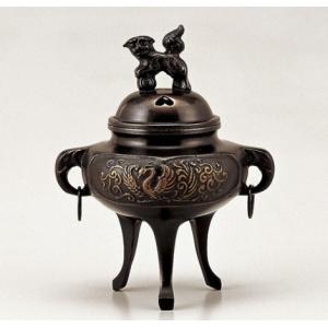 高岡銅器 香炉 三ナス香炉 銅製 美術工芸品 記念品 置物 : 日本もの