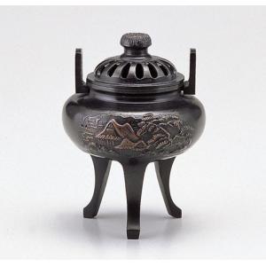 高岡銅器 香炉 龍足雲龍蓋香炉 銅製 美術工芸品 記念品 置物 : 日本