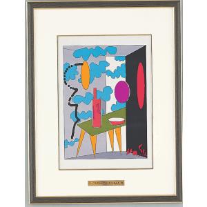 作家 彫金パネル 「GOLF」 画家池田満寿夫 : 日本ものこと百貨