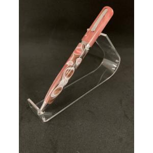 限定品 セルロイド調マーブル模様ボールペン（ブラウンキャメル