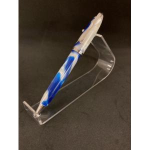 限定品 セルロイド調マーブル模様ボールペン（ブラウンキャメル