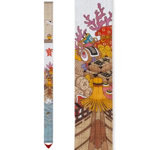 細タペストリー 駒犬張り子 京都 洛柿庵 らくしあん 麻100% 和