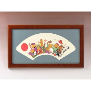 富士風水絵画 彫金パネル 富士の四季 「富士湖畔」彫金作 北 光修