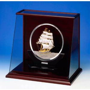 銀製置物 伝統工芸 純銀置物 扇8号 四君子 商売繁盛 縁起物 武比古作