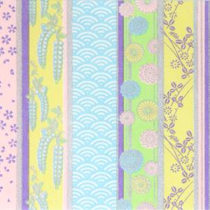 和紙　友禅和紙　手染友禅紙 （菊半裁判） No.39-6　折り紙　貼り絵　ちぎり絵　装飾