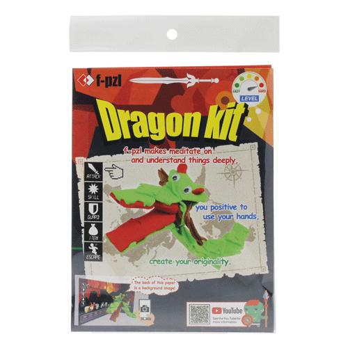 ホビークラフト・手作り　f-pzl　Dragon Kit（英語ver.）　指遊び　フェルトパズル　在...