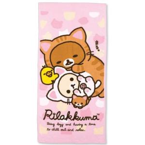 リラックマ のんびりネコ バスタオル 送料無料