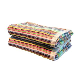 今治タオル バスタオル 今治 残糸 カラフルストライプ 2枚セット