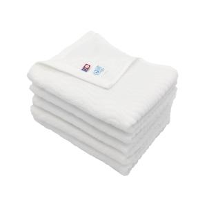 クーポン使用で500円オフ 今治タオル フェイスタオル オーシャン ホワイト 5枚セット 綿100％ 33×80cm まとめ買い 送料無料｜towel-en