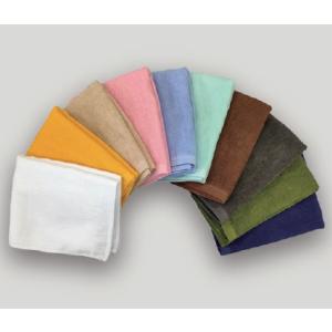 業務用 長持ち フェイスタオル スレン染め 12枚セット 34x86cm 260匁 速乾 短めパイル...