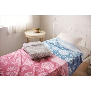 無撚糸 ふわふわ タオルケット シングル パールローザ 送料無料